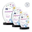 Wichita VividPrint™ Award on Alberton Base - Black | https://www.bestnamebadges.com
