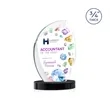 Wichita VividPrint™ Award on Alberton Base - Black | https://www.bestnamebadges.com