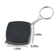 2m 6ft Portable Ruler Metal Tape Measure Keychain | https://www.bestnamebadges.com