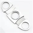 Stainless Steel Double Blade Cigar Cutter | https://www.bestnamebadges.com