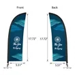 DisplaySplash Tabletop Feather Flag - Double Sided | https://www.bestnamebadges.com
