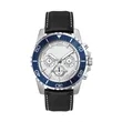 44MM, SILVER METAL CASE, BL BEZEL, CHRONO MVT | https://www.bestnamebadges.com