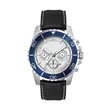 44MM, SILVER METAL CASE, BL BEZEL, CHRONO MVT | https://www.bestnamebadges.com