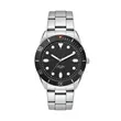 42MM, SILVER METAL CASE, BK BEZEL, 3-HAND MVT | https://www.bestnamebadges.com