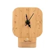 Cade Bamboo Desk Clock | https://www.bestnamebadges.com