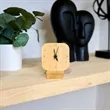 Cade Bamboo Desk Clock | https://www.bestnamebadges.com