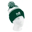 Two-Tone Knit Pom Beanie With Cuff | https://www.bestnamebadges.com
