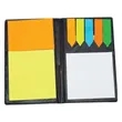 Leather Look Padfolio With Sticky Notes & Flags | https://www.bestnamebadges.com