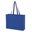 Non-Woven Shopper Tote Bag With Hook And Loop Closure | https://www.bestnamebadges.com