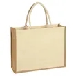 Jute Tote Bag With Front Pocket | https://www.bestnamebadges.com