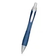 Rio Ballpoint Pen With Contoured Rubber Grip | https://www.bestnamebadges.com
