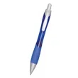 Rio Ballpoint Pen With Contoured Rubber Grip | https://www.bestnamebadges.com