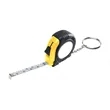 Rubber Tape Measure Key Tag With Laminated Label | https://www.bestnamebadges.com