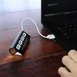 4-Port Aluminum Wave USB Hub | https://www.bestnamebadges.com