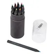 Blackwood 12-Piece Colored Pencil Set In Tube With Sharpener | https://www.bestnamebadges.com