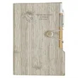 Woodgrain Look Notebook With Sticky Notes And Flags | https://www.bestnamebadges.com