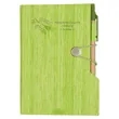 Woodgrain Look Notebook With Sticky Notes And Flags | https://www.bestnamebadges.com