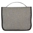 Heathered Hanging Toiletry Bag | https://www.bestnamebadges.com