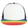 Rainbow Trucker Cap | https://www.bestnamebadges.com