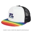 Rainbow Trucker Cap | https://www.bestnamebadges.com
