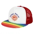 Rainbow Trucker Cap | https://www.bestnamebadges.com