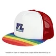 Rainbow Trucker Cap | https://www.bestnamebadges.com