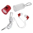 Earbuds With Flashlight Case | https://www.bestnamebadges.com
