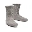 Cozy Cable Knit Slipper Socks | https://www.bestnamebadges.com