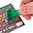 Lottery Scratcher With Bead Chain | https://www.bestnamebadges.com