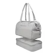 The Weekender Mini Travel Bag With Drop Bottom | https://www.bestnamebadges.com