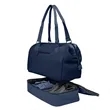 The Weekender Mini Travel Bag With Drop Bottom | https://www.bestnamebadges.com