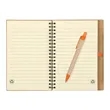 Eco-Inspired Spiral Notebook & Pen | https://www.bestnamebadges.com