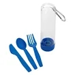 Utensil Kit With Carabiner | https://www.bestnamebadges.com
