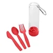 Utensil Kit With Carabiner | https://www.bestnamebadges.com