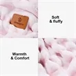 Plush Throw Blanket With Custom Logo | https://www.bestnamebadges.com