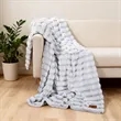 Plush Throw Blanket With Custom Logo | https://www.bestnamebadges.com