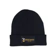Knit Beanie With Patch | https://www.bestnamebadges.com