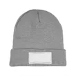 Knit Beanie With Patch | https://www.bestnamebadges.com