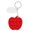 Push Pop Bubble Apple Fidget Sensory Keychain | https://www.bestnamebadges.com