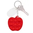 Push Pop Bubble Apple Fidget Sensory Keychain | https://www.bestnamebadges.com