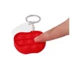Push Pop Bubble Apple Fidget Sensory Keychain | https://www.bestnamebadges.com