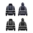 Hi Vis Hoodie Class 3 High Visibility Sweatshirt with Zipper | https://www.bestnamebadges.com