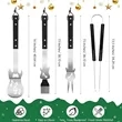 4 Pcs Guitar Barbecue Tool Set | https://www.bestnamebadges.com