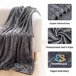 Mink Touch Throw Blanket With Embroidery Logo | https://www.bestnamebadges.com
