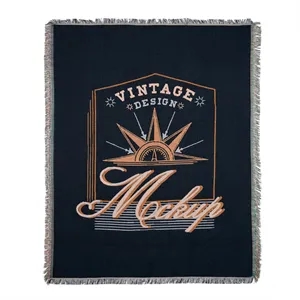 Lightweight Woven Tapestry Throw Blankets