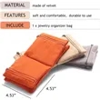 Foldable Jewelry Organizer Pouch with Zipper | https://www.bestnamebadges.com