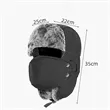 Winter Fur Lined Hat with Windproof Mask | https://www.bestnamebadges.com