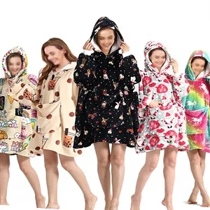 Wearable Blanket Hoodie Fleece Sweatshirt