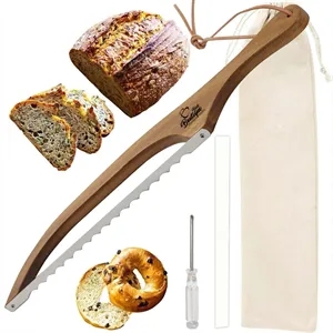 Custom Wooden Bow Bread Knife