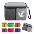 Polyester Waterproof Travel Cosmetic Toiletry Bag W/ Handle | https://www.bestnamebadges.com